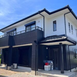 タテイル2施工後の外壁全景（香川県観音寺市M様邸）