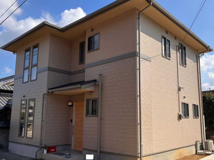 【香川県三豊市】S様邸　外壁・屋根塗装工事（タイル調仕上げ）