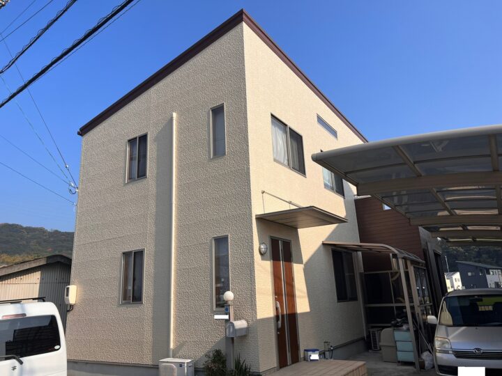【香川県綾歌郡】K様邸　外壁（タイル調仕上げ）・屋根塗装工事