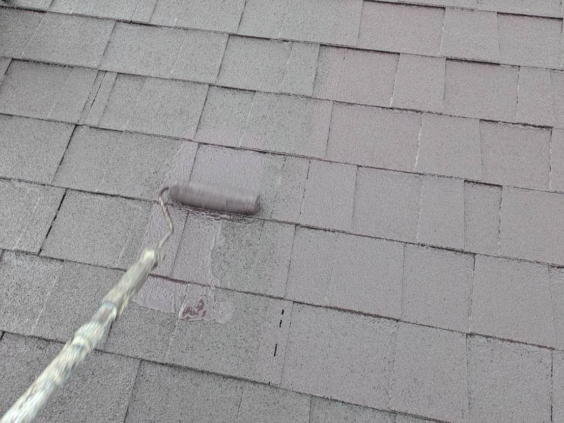 リメイクハウス・ムキムキ塗装　アスファルトシングル　事例