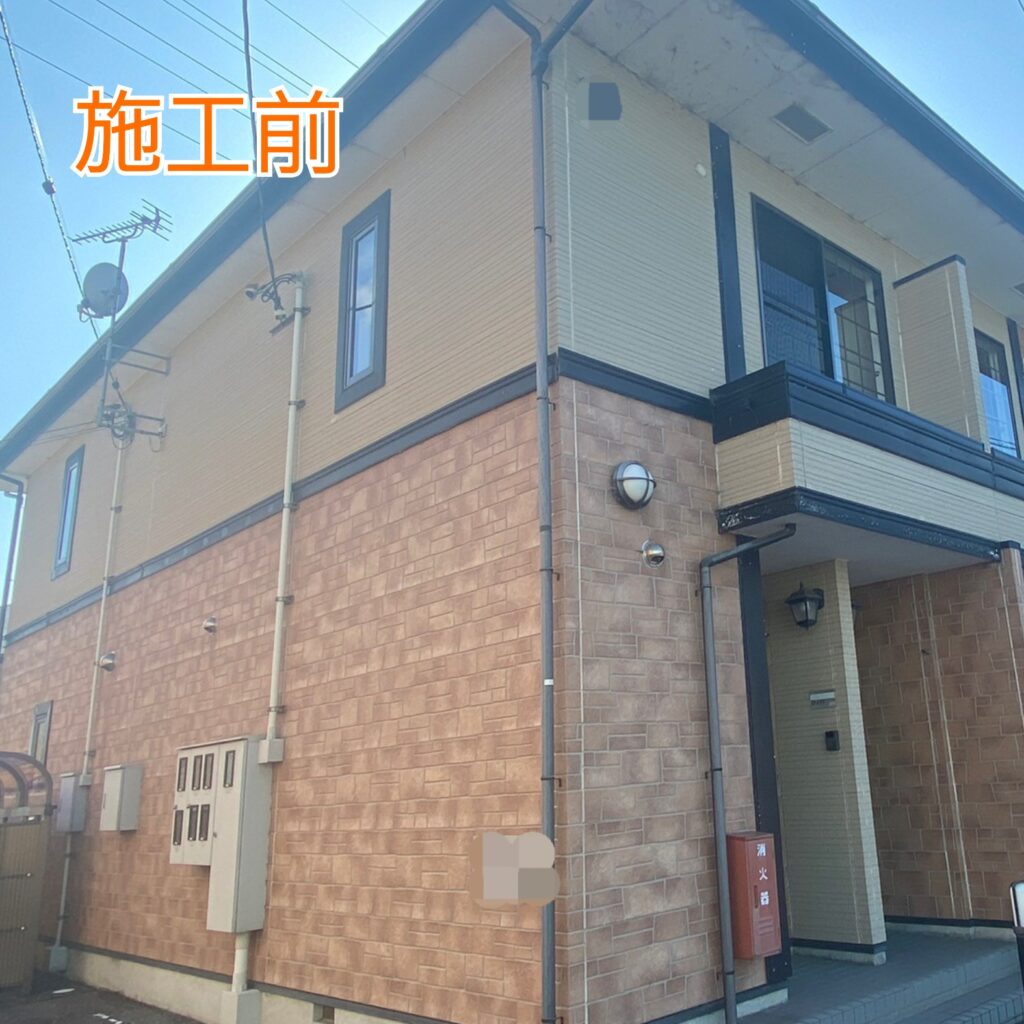 香川県坂出市アパート外壁塗装・屋根塗装施工前