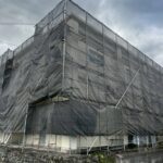 屋根・外壁塗装のための足場設置