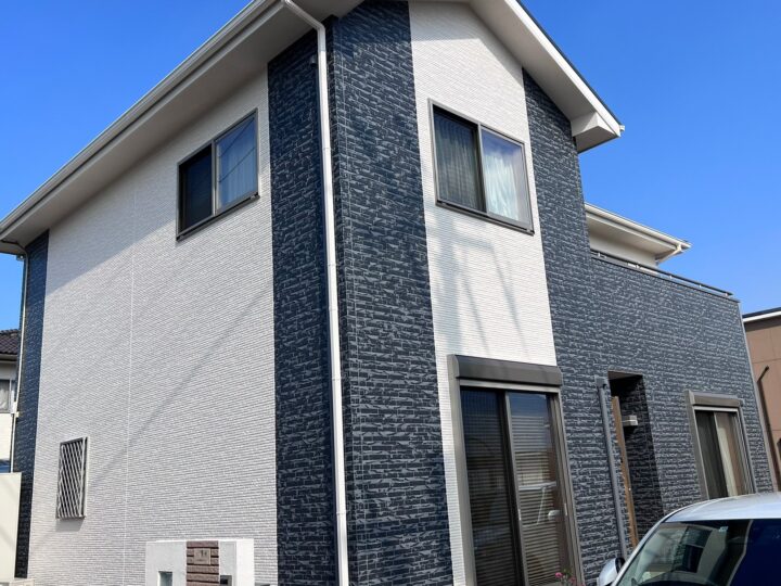【香川県坂出市】H様邸　外壁（タイル調）・屋根塗装工事