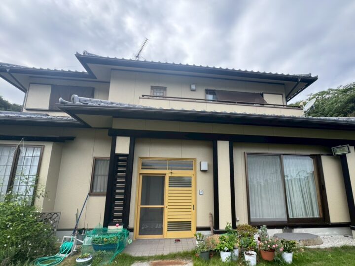 【香川県小豆郡】N様邸　外壁塗装工事　完成後　ベージュ系