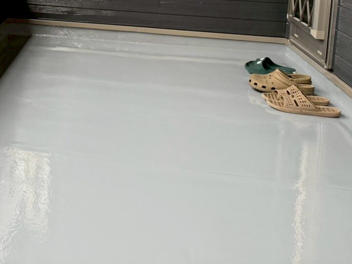 ベランダ防水工事(ウレタン密着防水)