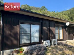 木質外壁材を使用した住宅外観