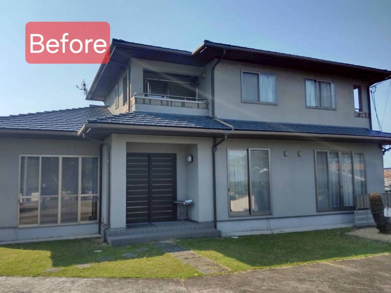 リメイクハウス ムキムキ塗装 モルタル外壁 事例