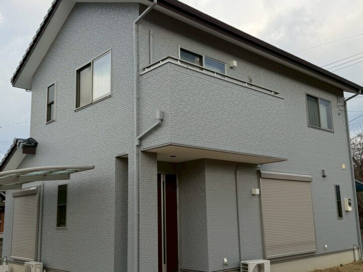 【香川県三豊市】I様邸 外壁塗装工事(クリヤー塗装含む) 完成後グレー系