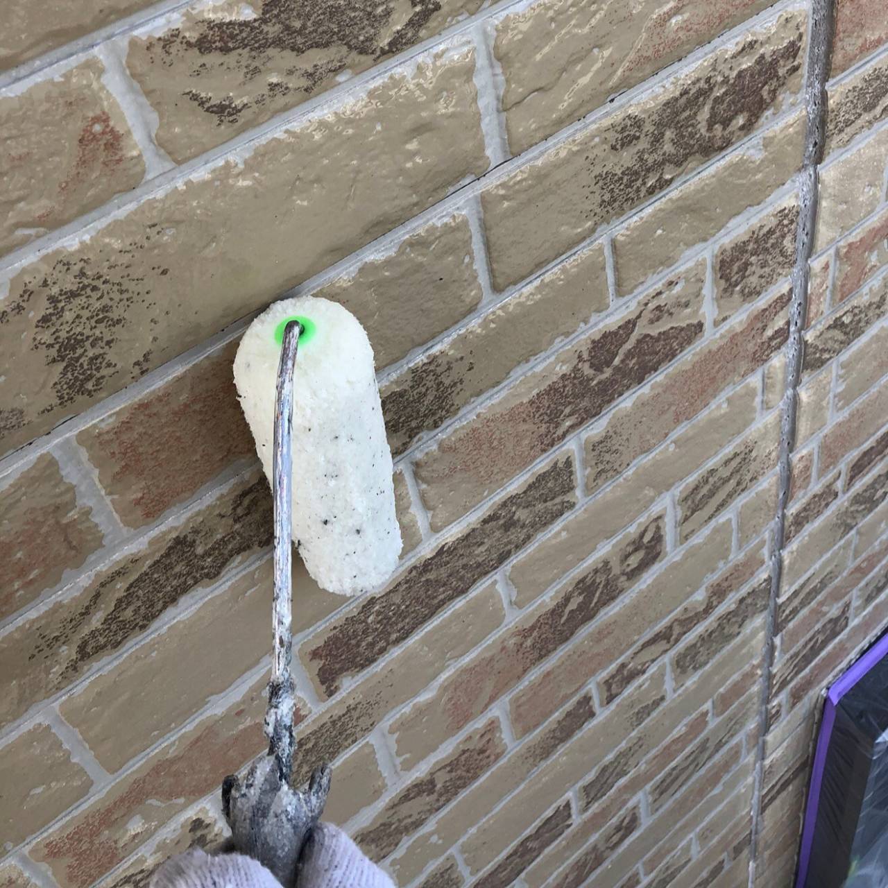 フッ素グレードの高耐候クリヤー塗料UVプロテクト4Fクリヤー外壁塗装工事事例