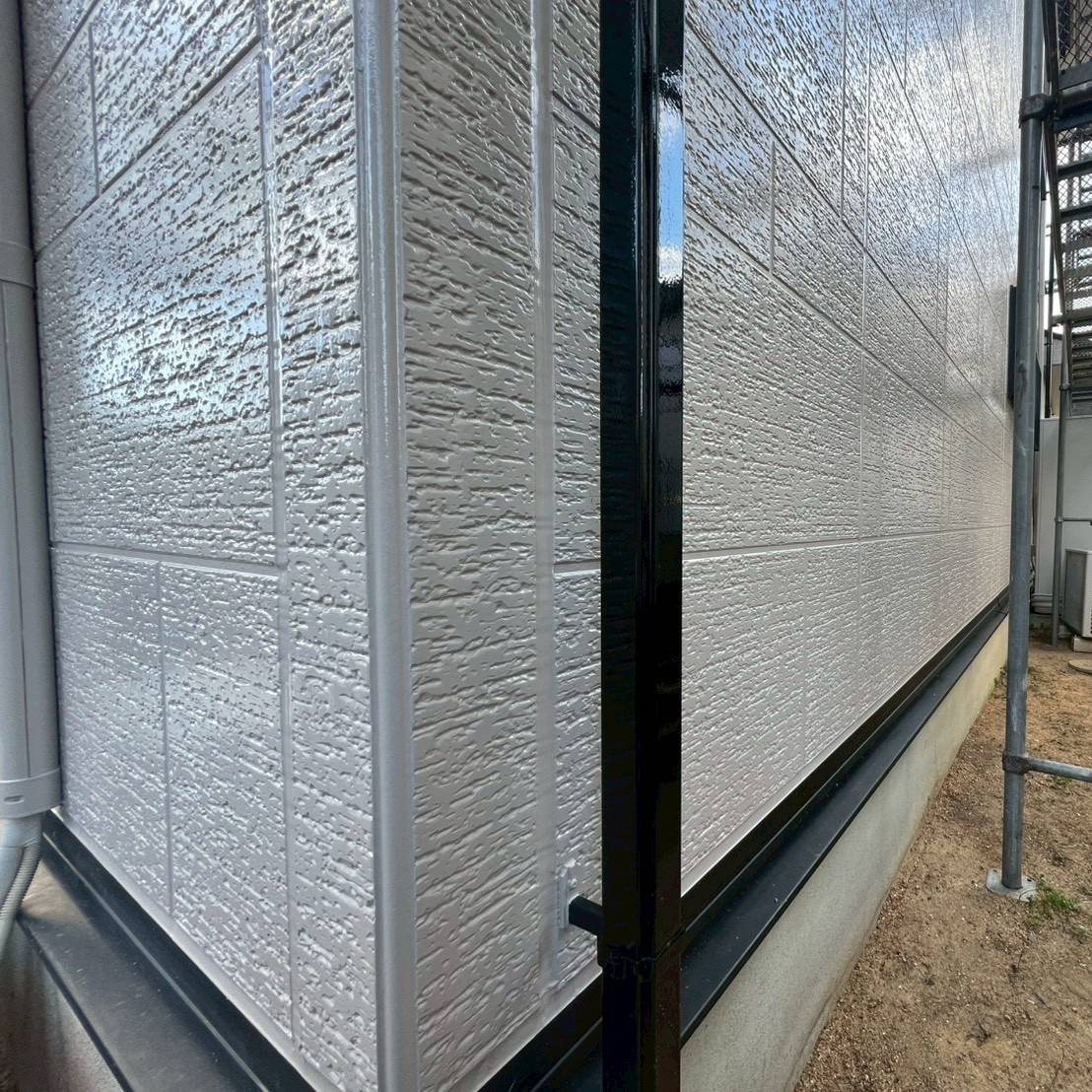 インテグラルコートによる外壁保護コーティング施工後の仕上がり