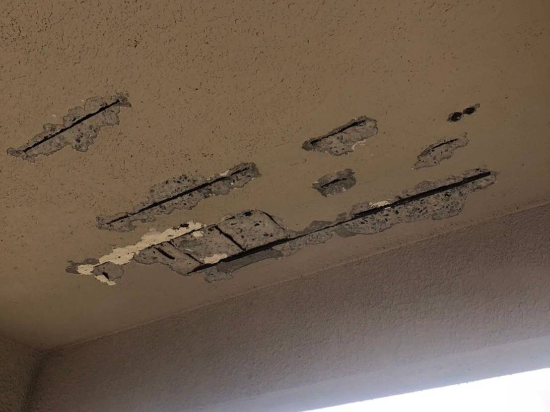 爆裂が発生しやすい外壁やバルコニーの位置