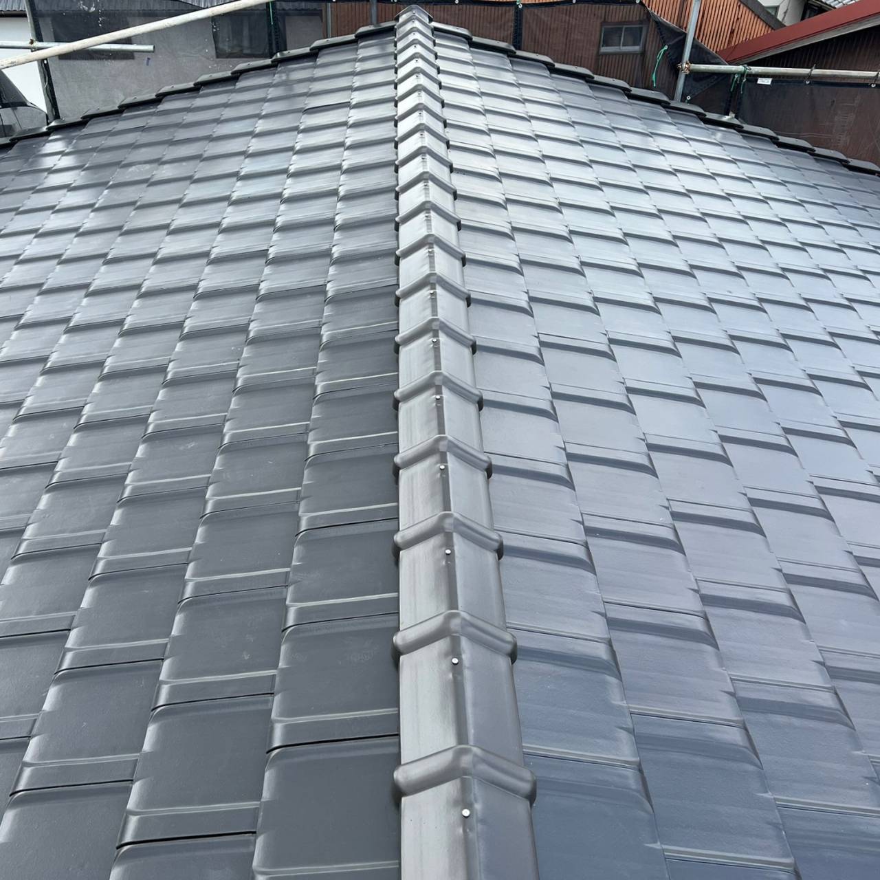 香川県観音寺市で施工した防災瓦イーグルエクサ葺き替え工事の全体施工工程