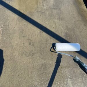 ウレタン防水通気緩衝工法(X-1)の施工工程|香川県坂出市① 高圧洗浄・下地処理(プライマー)