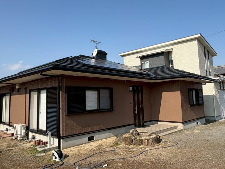 【香川県三豊市】H様邸 外壁塗装工事・屋根塗装工事 完成後 ブラウン系