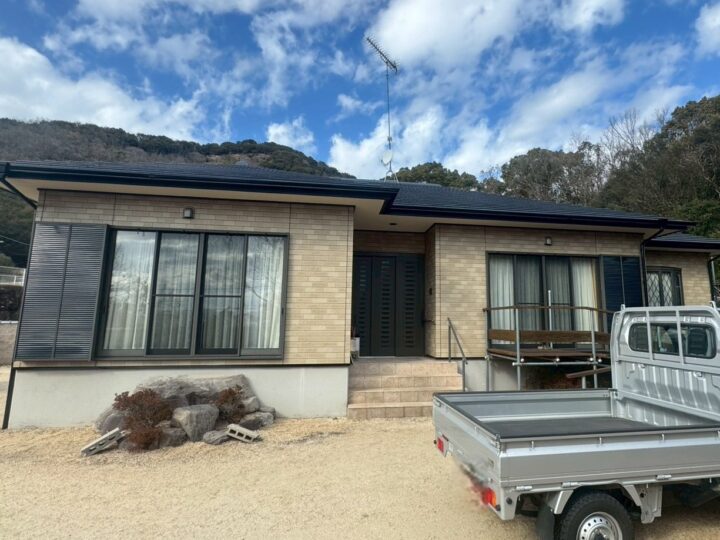 【香川県小豆郡】Y様邸　外壁塗装工事（クリヤー塗装）・屋根塗装工事