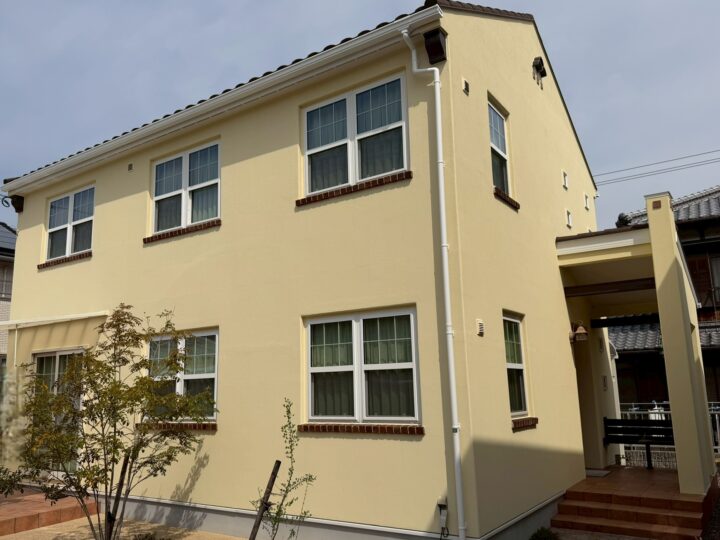 【香川県三豊市】K様邸 外壁塗装工事(クリヤー塗装含む)・白蟻予防工事