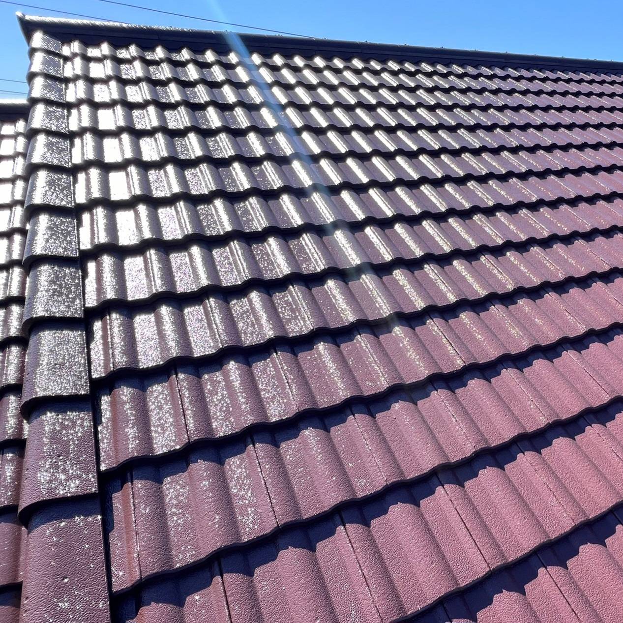 洋瓦 S型デザイン瓦 陶器瓦　施工後