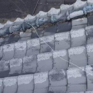 劣化した漆喰 瓦屋根の雨漏り原因