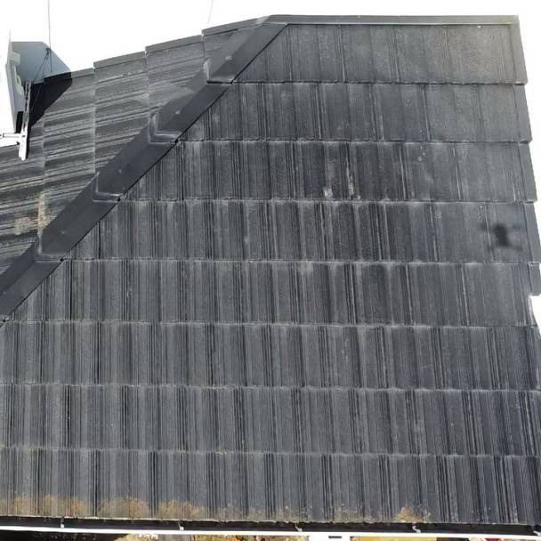 香川県・愛媛県で調査したセメント瓦（モニエル瓦・コンクリート瓦）屋根の現場写真