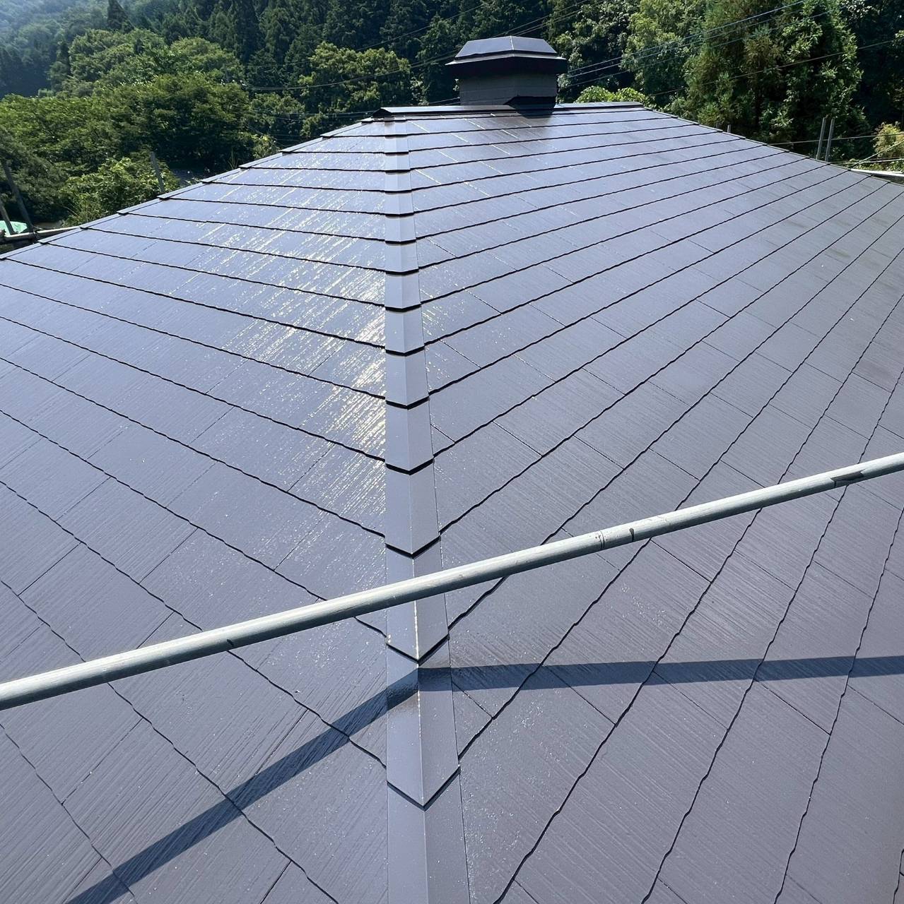 日本ペイントの無機塗料グランセラシリーズで施工した外壁と屋根の仕上がりイメージ　香川県観音寺市施工事例