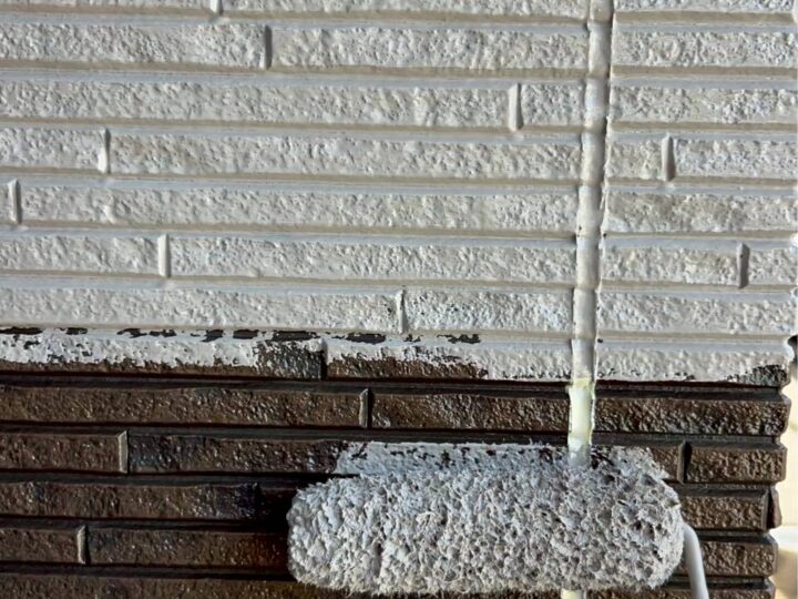 外壁塗装(白い外壁部)