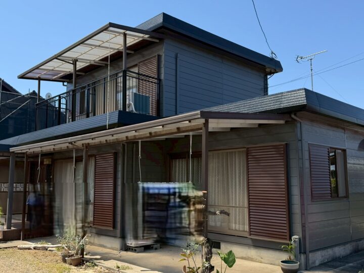 【香川県三豊市】I様邸　外壁塗装工事・屋根塗装工事　完成後　グレー系