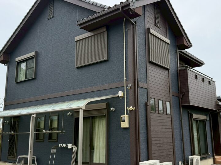 【香川県三豊市】K様邸　外壁塗装工事（ツートンカラー）