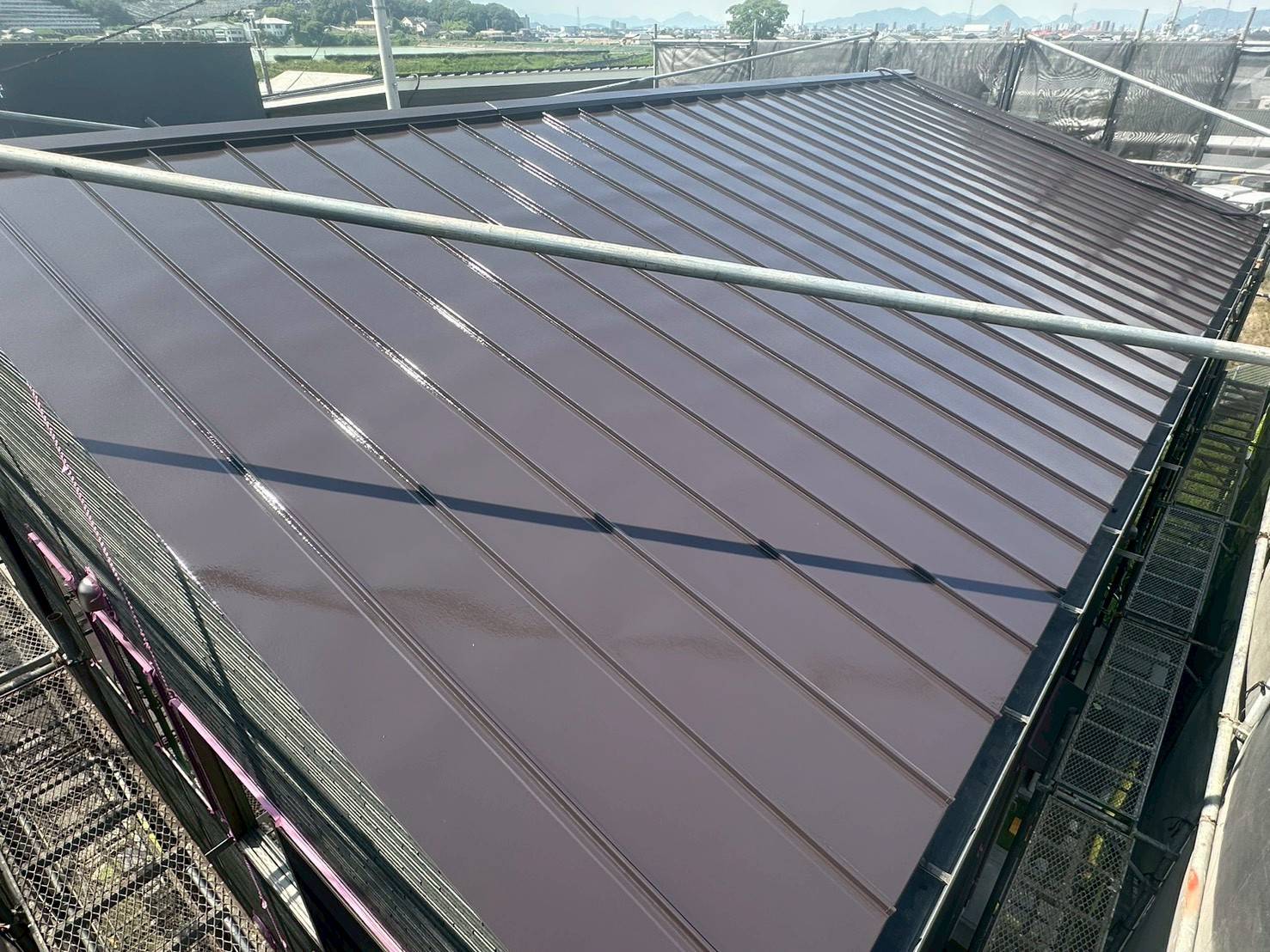 将輝建工・リメイクハウス・ムキムキ塗装　ガルバリウム鋼板施工事例①