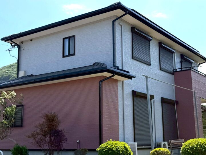 【香川県三豊市】Y様邸　外壁塗装工事（ツートンカラー）