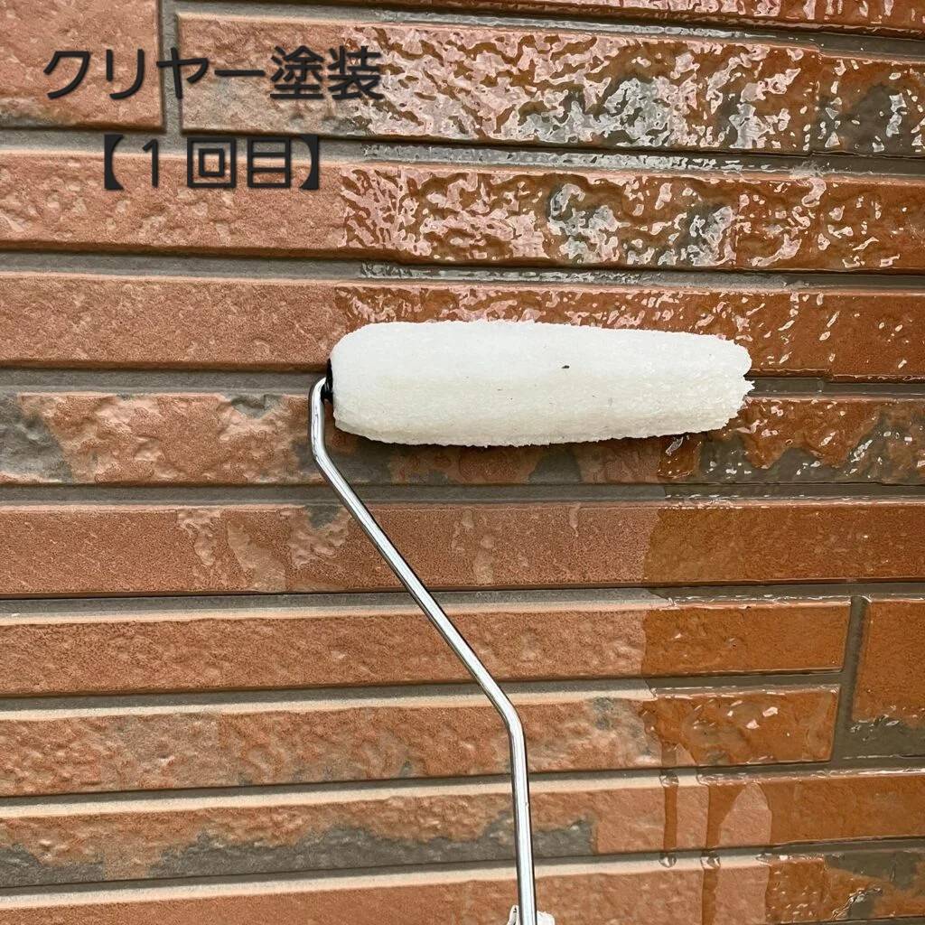 タテイルα美館によるクリヤー塗装施工後 外壁のデザインを残したまま美観を維持した事例