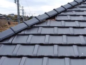 ドローンを使用した現地調査で分かった屋根材の欠落