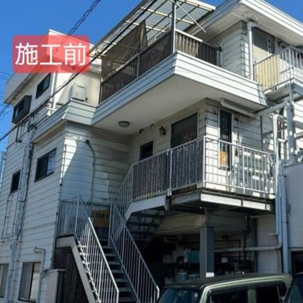愛媛県新居浜市　I様邸　外壁塗装工事(ツートンカラー)　ビフォー写真