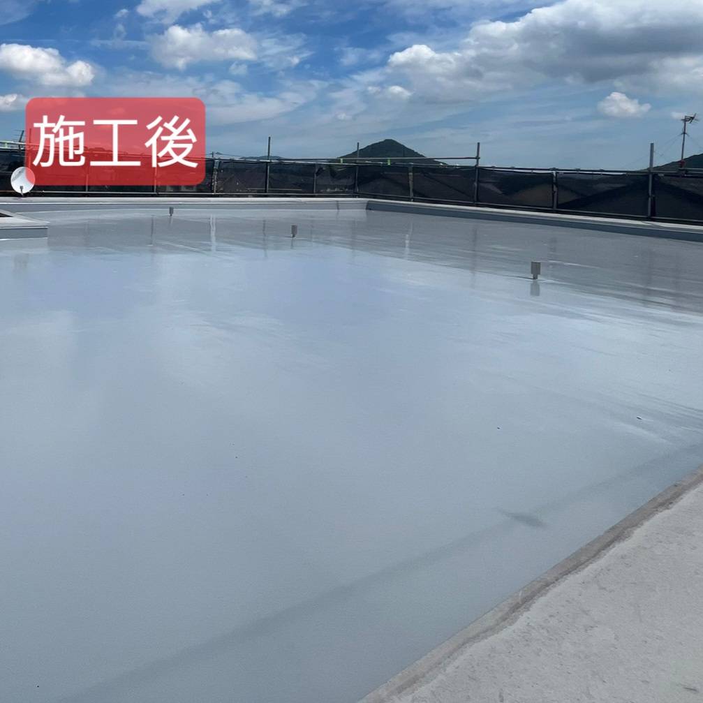 香川県高松市　F様邸　屋上防水工事(絶縁防水X-1工法)　完成後